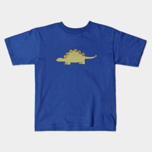 CUTE STEGOSAURUS (STEGOSAUR) DINOSAUR ILLUSTRATION Kids T-Shirt